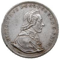 Hieronymus Graf von Colloredo 1772-1803, talar 1784, srebro 27.84 g, Zöttl 3220, Probszt 2437