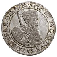 August 1553-1586, talar 1556, Annaberg, srebro 28.91 g, Kahnt 48, Merseb. 652, Schnee 703, Dav. 97..