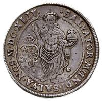 Krystyna 1632-1654, talar 1644, Sztokholm, odmiana z datą MDCXLIV, srebro 28.64 g, Dav. 4525, AAH ..
