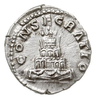 denar pośmiertny, 161, Rzym, Aw: Popiersie cesar