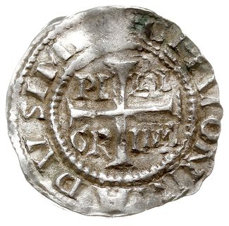 denar, Aw: Krzyż, w polach PI-LI-GR-IM, Rw: Świątynia, srebro 1.50 g, Dbg. 381, Kluge 363