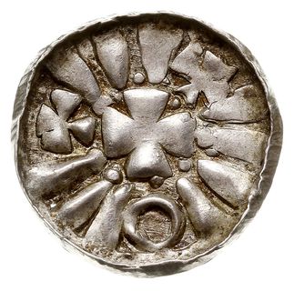 denar krzyżowy, po 995 r, Magdeburg?, Aw: Słabo 