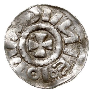denar krzyżowy X/XI w., Aw: Kapliczka, Rw: Krzyż kawalerski, srebro 1.32 g, CNP typ II (407- podobny)