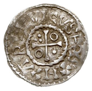 denar, Aw: Popiersie w prawo, napis wokoło, Rw: Krzyż, w polach kulki i kółka, napis wokoło, srebro 1.39 g, Hahn 98A3/VIII