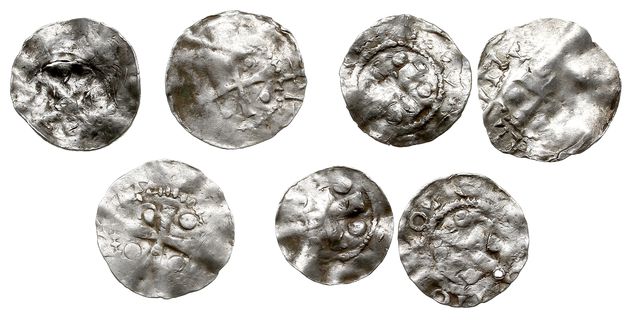Frankonia, Otto III, zestaw denarów typu OAP, ra