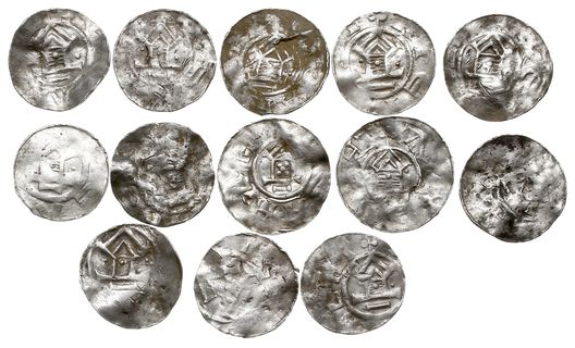 Frankonia / Saksonia, Otto III, zestaw denarów s