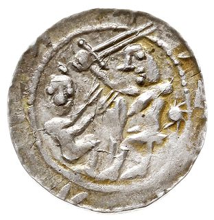 denar, Aw: Rycerz z mieczem nad jeńcem, Rw: Orzeł chwytający w locie zająca, srebro 0.51 g, Str. 43, Such. XVIII