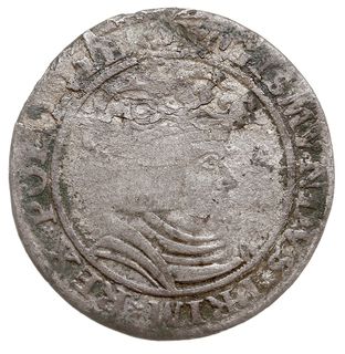 trojak 1528, Kraków, głowa Orła w lewo, Iger K.28.2.a (R5), H-Cz. 285 (R3), T. 50, z pierwszej emisji trojaków, a także pierwsza moneta koronna, na której pojawił się portret króla, bardzo rzadki, patyna