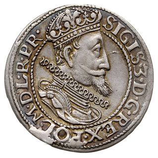 ort 1614, Gdańsk, odmiana z dużą cyfrą 4 w dacie, Shatalin/Dienisienko/Pyadyshev nr 275 typ 1.a (R2), moneta wybita nieco uszkodzonym stemplem, patyna