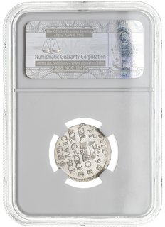trojak 1594, Ryga, Iger R.94.1.b, Gerbaszewski 9, moneta w pudełku NGC z certyfikatem MS64, wyśmienity egzemplarz