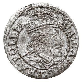 grosz 1652, Wilno, Ivanauskas 4JK2-2, T. 3, moneta wybita lekko uszkodzonym stemplem, dużo blasku menniczego, bardzo ładny i rzadki
