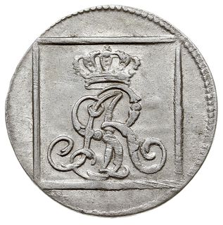 grosz srebrny (srebrnik) 1768, Warszawa, Plage 219, bardzo ładny, dużo blasku menniczego