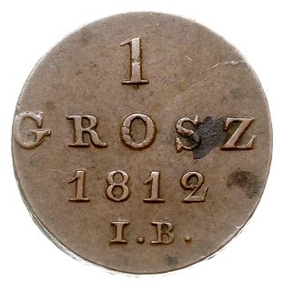 grosz 1812 IB, Warszawa, Plage 71, na rewersie d