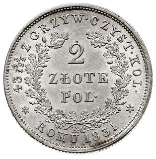 2 złote 1831, Warszawa, Plage 273, piękne i nie 