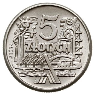 5 złotych 1959, Warszawa, symbole przemysłu”, na