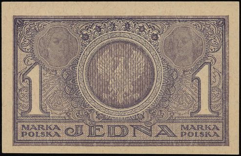 1 marka polska 17.05.1919, seria PX 068616, Lucow 324 (R1), Miłczak 19a, pięknie zachowana