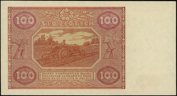 100 złotych 15.05.1946, seria D 3919696, Lucow 1