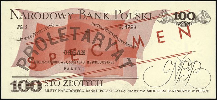 100 złotych 17.05.1976, seria DR 0000082, Lucow 