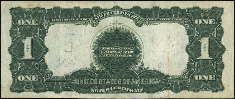 Silver Certificate, 1 dolar 1899, seria D, numeracja K84436132K, podpisy Parker i Burke, Fr. 232, ładnie zachowane