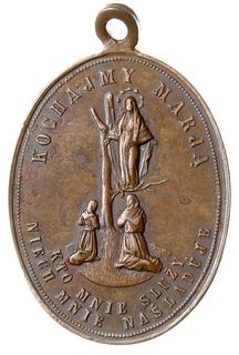 medal religijny, niesygnowany, z uszkiem, Aw: Dw