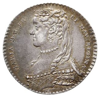 Maria Leszczyńska, królowa Francji, żeton 1757 s