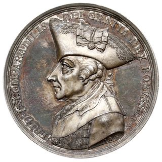 Fryderyk II, medal pośmiertny z 1786 r. sygnowan