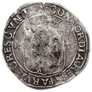 jefimok 1655, kontrasygnatura na talarze Geldrii z 1649 r., Spasski 792, rzadki i ładnie zachowany jak na ten typ monety, egzemplarz z aukcji WCN 42/1015