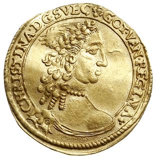 dukat 1648, Erfurt, złoto 3.42 g, AAJ 43 (R), Fr. 930, lekko gięty, ale ładnie zachowany i bardzo rzadki