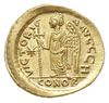 solidus 492-507, Konstantynopol, Aw: Popiersie cesarza na wprost, Rw: Anioł z krzyżem stojący w le..