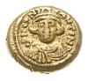 solidus (tremissis) 641-647, Kartagina, Aw: Popiersie cesarza na wprost, DN CONSTANTIN P, Rw: Krzy..