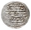 denar, 1157-1173, Aw: Książę siedzący na tronie 