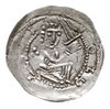 denar jednostronny z lat 1239-1249, mennica Gniezna; Rycerz z mieczem w prawo, srebro 0.17 g, Str...