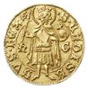goldgulden 1441, Hermannstadt, Aw: Tarcza herbowa, Rw: Św. Ładysław, po bokach litery h-G, złoto 3..