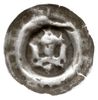 brakteat, Budowla z dwoma skrzydłami, w bramie kulka, srebro 0.51 g, Fbg 929
