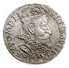 trojak 1601, Kraków, popiersie króla w prawo, Iger K.01.2.a (R1), moneta wybita lekko uszkodzonym ..