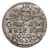 trojak 1605, Kraków, Iger K.05.1.b (R1), moneta wybita uszkodzonym stemplem, patyna