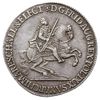 półtalar wikariacki 1741, Drezno, Aw: Król na koniu, Rw: Tron, Kahnt 640, Merseb. 1698, patyna