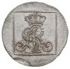 grosz srebrny (srebrnik) 1766, Warszawa, Plage 215, mennicza wada blachy, dość ładny