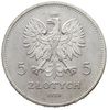 5 złotych 1928, Warszawa, Nike, Parchimowicz 114.a, moneta z dużym blaskiem menniczym, wybita z pi..