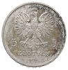 5 złotych 1928, Warszawa, Nike, srebro 18.05 g, dotychczas nie notowane, Parchimowicz -, moneta wy..