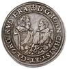 talar 1609, Złoty Stok, Aw: Dwa popiersia i napis wokoło, Rw: Tarcza herbowa i napis wokoło, srebr..
