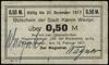 0.50 marki, 12.02.1917, podpis Wawrzak Wagner, Podczaski W-021.2.a