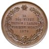Józef Ignacy Kraszewski, medal autorstwa W.A. Malinowskiego 1879 r., Aw: Popiersie w lewo i napis ..