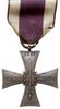 Krzyż Walecznych 1920, na stronie odwrotnej numer 5284, brąz 43 x 43 mm, wstążka