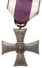 Krzyż Walecznych 1920, na stronie odwrotnej numer 5284, brąz 43 x 43 mm, wstążka
