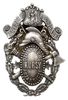 Związek Floriański, odznaka pamiątkowa Dzielnicowych Kursów Pożarniczych, brąz srebrzony 45 x 31 m..
