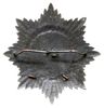 odznaka pamiątkowa I Oficerskiej Szkoły Jazdy, tombak srebrzony częściowo złocony 48 x 48 mm, emal..