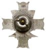 odznaka pamiątkowa 3 Dywizji Strzelców Karpackich, alpaka 43 x 39 mm, na stronie odwrotnej punca A..