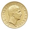 20 franga ari 1937, Rzym, wybite z okazji 25-lecia niepodległości, złoto 6.45 g, Fr. 12, rzadkie