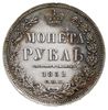 rubel 1852 СПБ ПА, Petersburg, Bitkin 229, Adrianov 1852а, miejscowa patyna